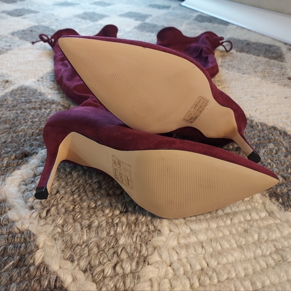 Aldo, Over the knee boot, maroon, size 6.5 - Picture 3 of 7